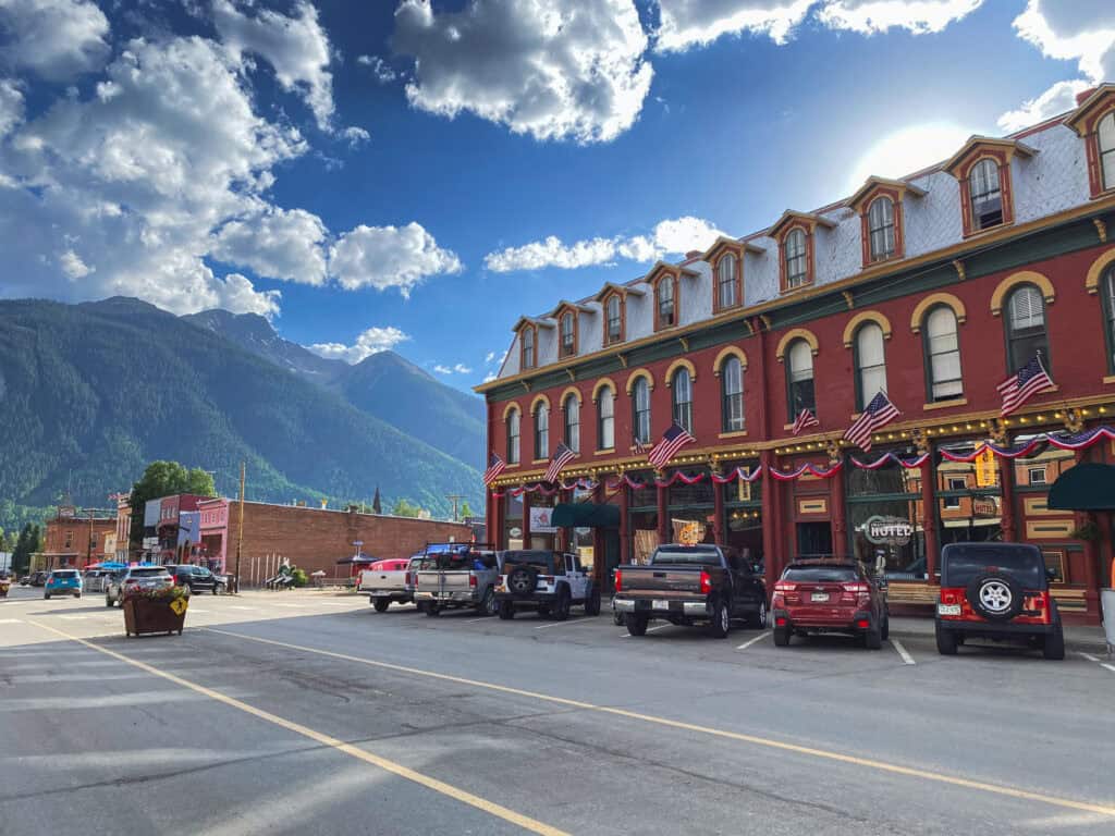 Exterior of the Grand Imperial Hotel in Silverton
