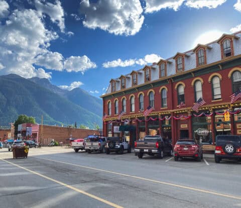 Exterior of the Grand Imperial Hotel in Silverton