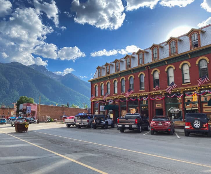 Exterior of the Grand Imperial Hotel in Silverton