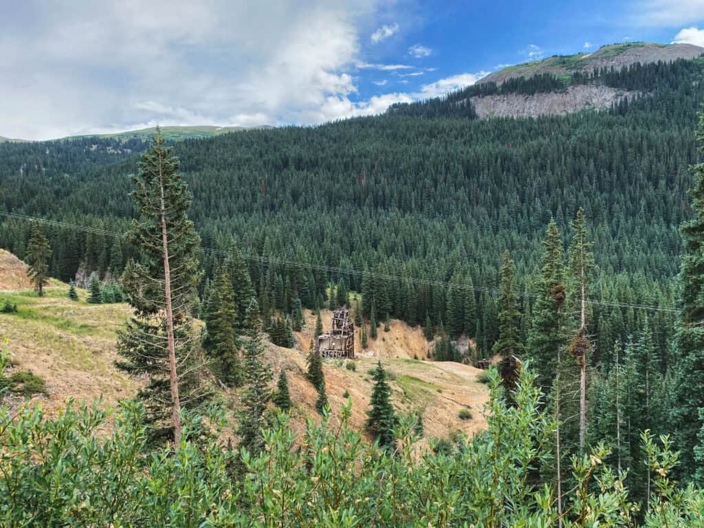 historic mines and mining equipment can be seen everywhere outside Silverton, Colorado