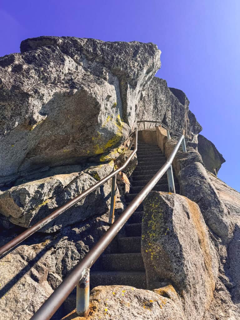stone steps ascending Moro Rock
