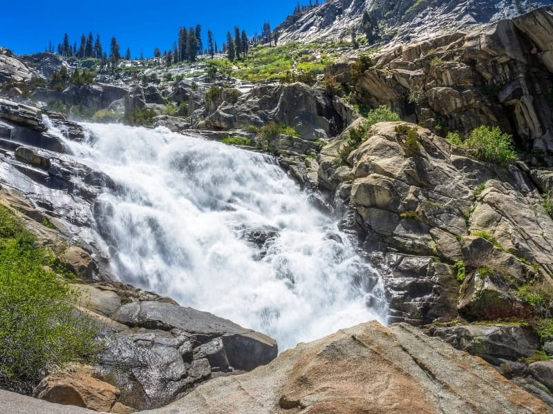roaring Tokopah Falls inside Sequoia National Park
