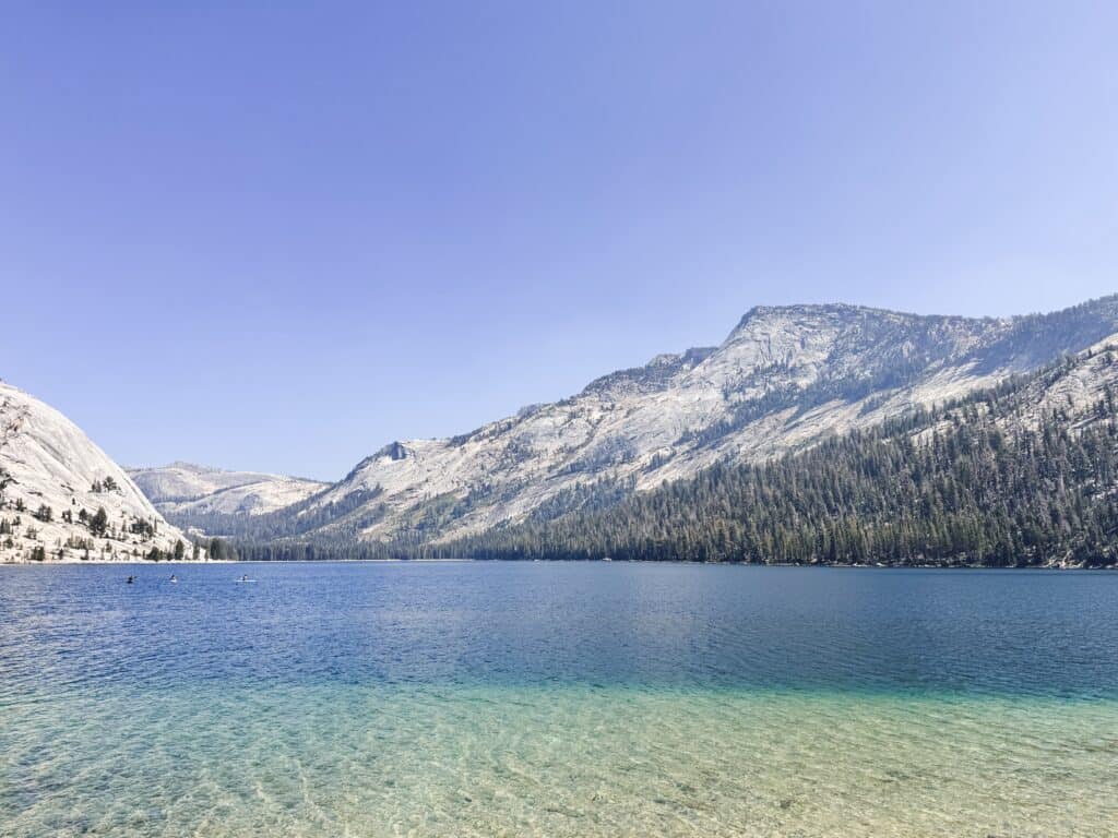 Tenaya Lake and the high Sierra backcountry in Yosemite